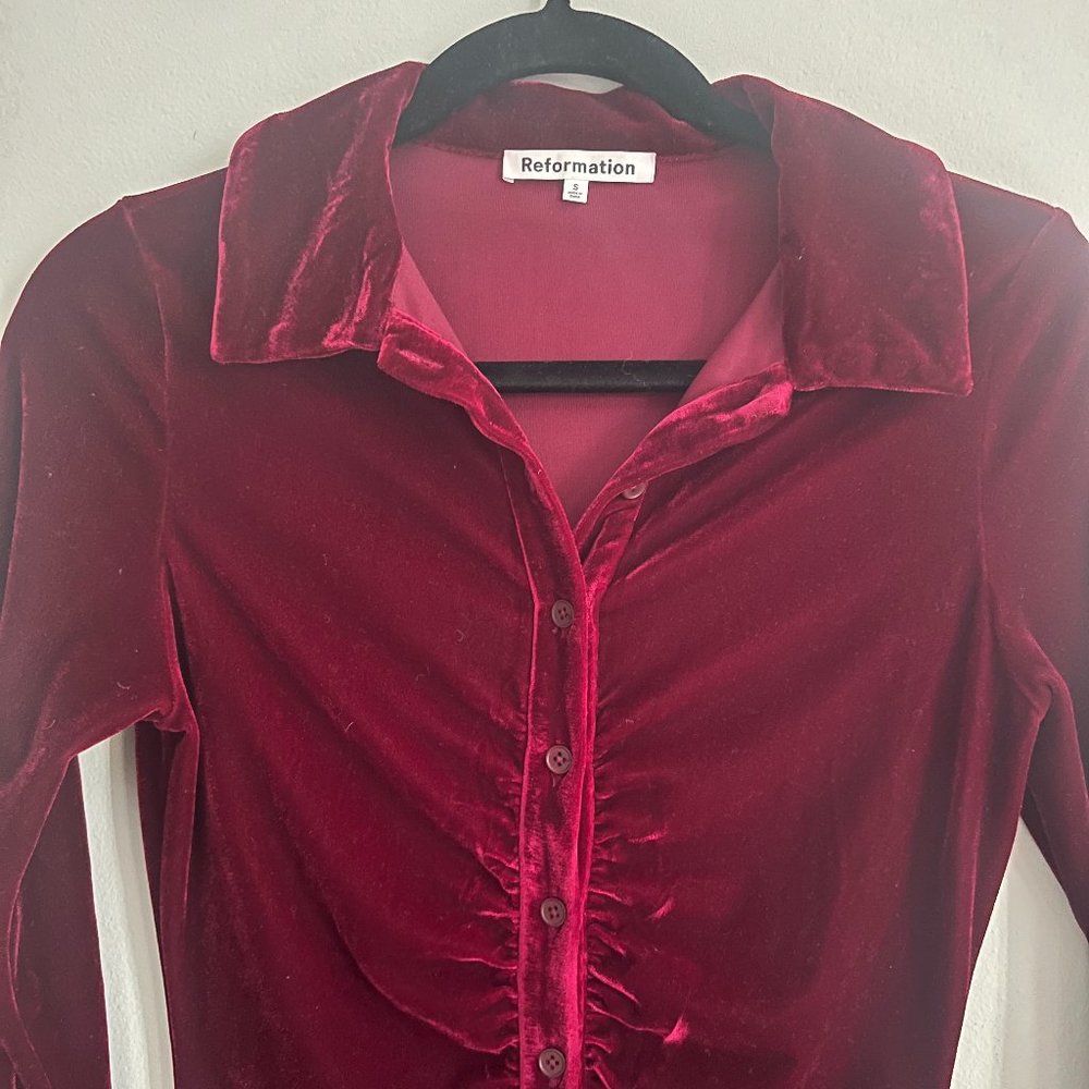 Velvet Reformation Mini Dress